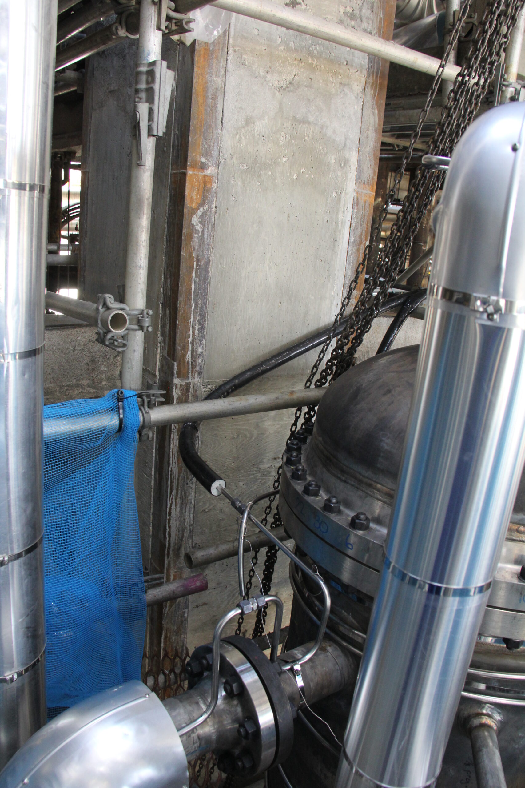 After pipe repair.